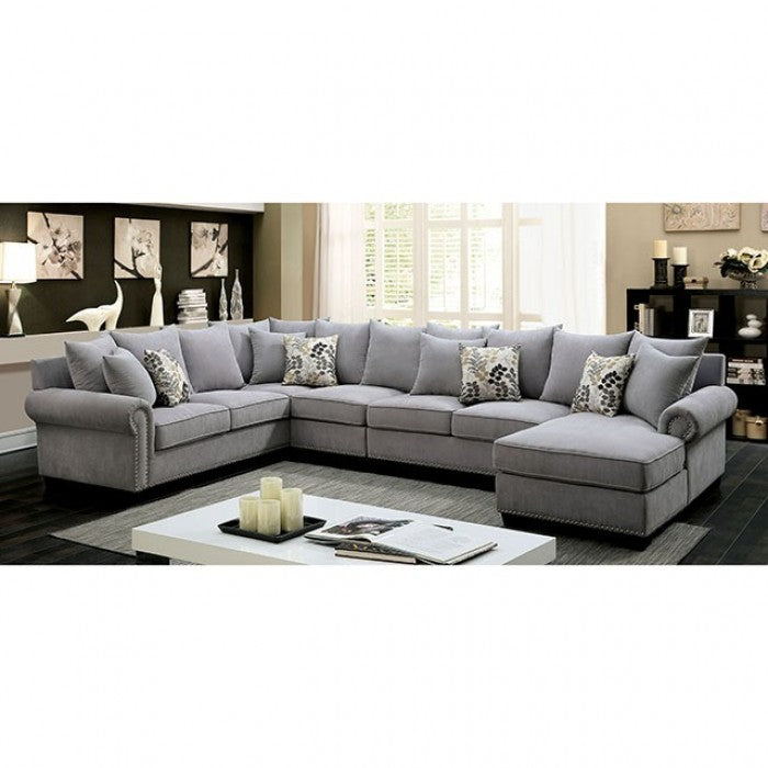 Furniture of America Pradeep Transitional U-Shape Sectional