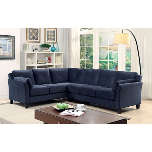 Furniture of America Nola Contemporary Fabric L-Shape Sectional