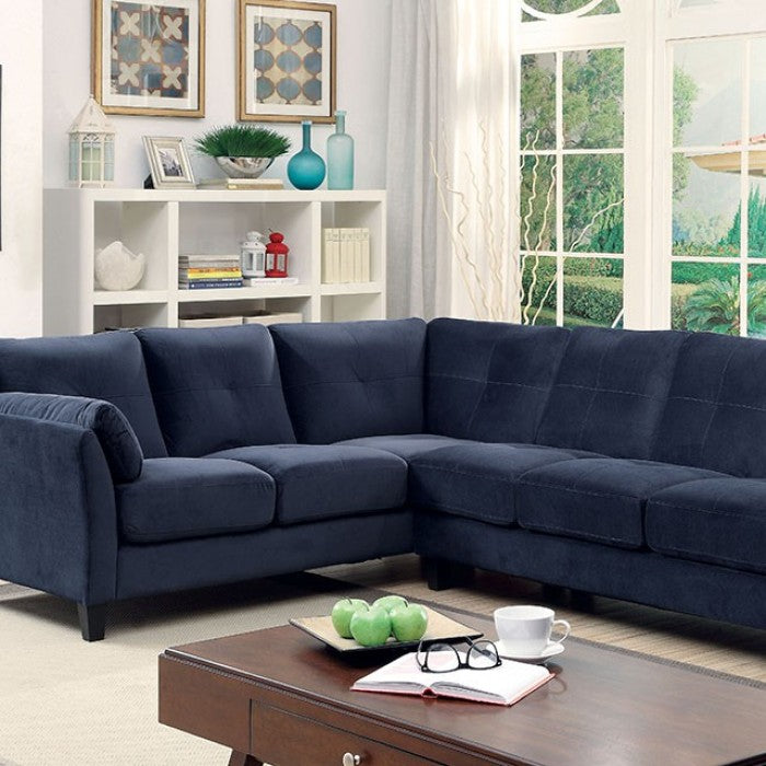 Furniture of America Nola Contemporary Fabric L-Shape Sectional