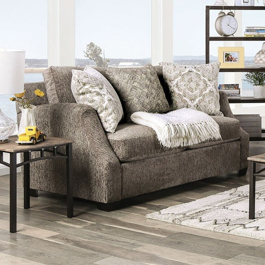 Furniture of America Quavo Upholstered Loveseat