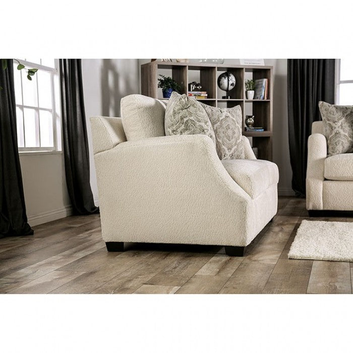 Furniture of America Quavo Upholstered Loveseat