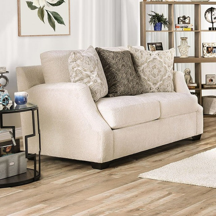 Furniture of America Quavo Upholstered Loveseat