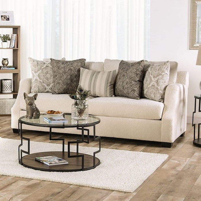 Furniture of America Quavo Upholstered Sofa