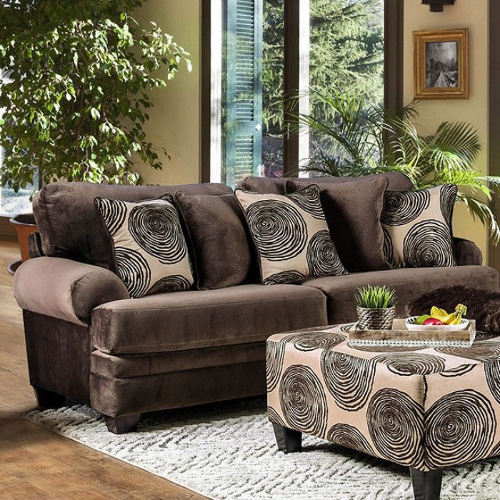 Furniture of America Tandem Contemporary Upholstered Sofa